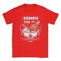 Šaunios Demonų Šuns Ramen Pochita Anime Grandininio Pjūklo Žmogaus Marškinėliai Vyrams Apvalia Kakla Medvilniniai Marškinėliai Trumpomis Rankovėmis Marškinėliai Didelio Dydžio Drabužiai S
