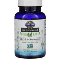 Dr. Formulated Vegan Prenatal DHA - 30 kapsulių - Garden of Life