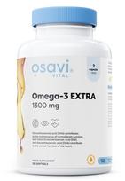 Omega-3 Extra Molecularly Distilled, 1300mg (Lemon) - 120 kapsulių - Osavi