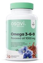 Omega 3-6-9 Flaxseed Oil, 1000mg - 60 kapsulių - Osavi