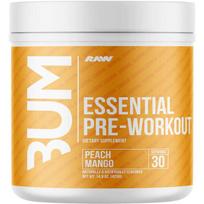 CBUM Essential Pre-Workout, Peach Mango - 423 grams - Raw Nutrition