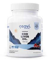 Norwegian Cod Liver Oil kapsulių, 1000mg (Lemon) - 60 kapsulių - Osavi