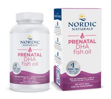 Prenatal DHA, 830mg Omega-3 + 400 IU D3 Unflavored (EAN 768990891045) - 180 kapsulių - Nordic Naturals
