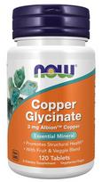 Copper Glycinate - 120 tablečių - NOW Foods