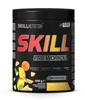 Skill Pre-Workout, Tropical Punch - 400-412 grams - Skill Nutrition