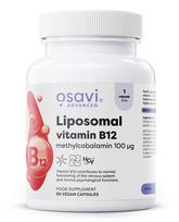Liposomal Vitamin B12, Methylcobalamin 100mcg - 60 vegan kapsulių - Osavi