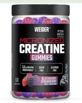 Micronized Creatine Gummies, Blackberry Strawberry Dual Flavor Mix - 60 gummies - Weider