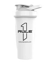 R1 Outlined Logo Shaker Cup, White - 600 ml. - Rule One