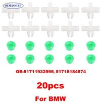 For BMW E34 525i 530i 535i 540i M5 Door Trim Clip Retainer Set 20PCS Replaces 51131946258 51711932996 Body Moulding Fastener Kit