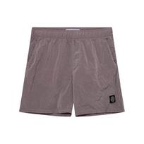 Stone Island Ss24 Metalinis Nailoninis Logotipas Elastingas Juosmuo Tiesios Kojos Laisvalaikio Šortai Vyriški šortai Rožiniai 8015B0943-V0080 S