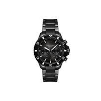 Emporio Armani Laikrodis Kvarcinis Mechanizmas Keraminis Dirželis 43mm Juodas Ciferblatas Atsparus Vandeniui 100m Madingi Vyriški Laikrodžiai AR70010-CLG Regular Watch Box,Black Dial