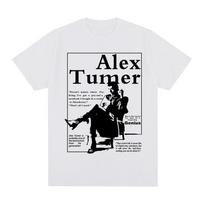 Alex turner Vintage Tshirt Arctic Monkeys Casual Harajuku Streetwear Cotton Men T shirt New Tee Tshirt Womens Tops S
