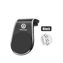 Volkswagen VW 1 vnt. magnetinis automobilio emblemos telefono laikiklis 360° besisukantis laikiklis Volkswagen ArteonPolo Golf R-Line Tiguan GTI R juoda