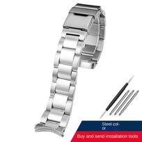 Curved End Stainless steel Strap For Longines Concas Master Conquest Hydro Conquest L3.642.4 L3.781.4 Bracelet 21MM Watch band 21mm sidabras