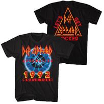 Def Leppard ADRENALIZE 1992 World Tour T-shirt Let's Get Rock Men Women Oversized Short Sleeve Streetwear Hip Hop Female Male... S įvairiaspalvis