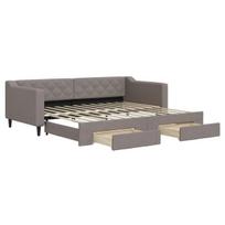 Sofa-lova vidaXL, 90x200 cm, pilka