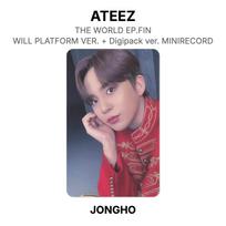 ATEEZ THE WORLD EP.FIN : WILL PLATFORM VER. + Digipack ver. MINIRECORD Official Photocard SAN gray