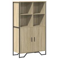 vidaXL Komoda, sonoma ąžuolo, 79,5x35,5x137,5cm, apdirbta mediena, Sonoma ąžuolas