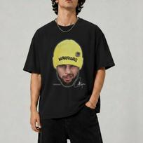 Stephen Curry Graphic T-Shirt, NBA Warriors Beanie Portrait Tee, Oversized Unisex Streetwear, Golden State Basketball Fan Gift L