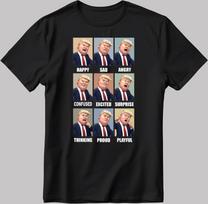 President Donald Trump Moods White-Black Men / Women T-Shirt YZ125 S