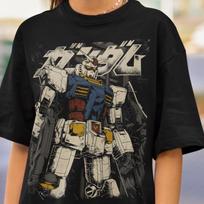 Unisex, Gundam Shirt, 90s Anime Shirt, Vintage Shirt, Robot Anime Lovers Tee, Anime T-shirt, Japanese Manga Tshirt, Retro Gundam Anime Shirt 4XL