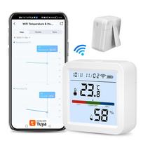 Tuya New WiFi Temperature and Humidity Sensor Smart Life Backlight Hygrometer Thermometer Sensor Google Home Assistant Alexa Smart Home