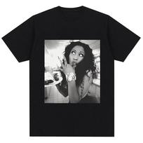 Rap Artist Nicki Minaj Printed Retro TShirt Foand HipHop Fashion Casual Summer Printed PuretShirt S