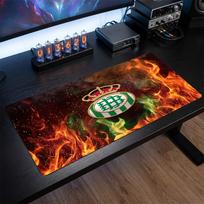 Real Betis Football Print Large Mouse Pad, Anti-Slip Extended Gaming Desk Mat for Office Home 30cmx60cm（11.8x23.6inch）