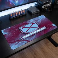 West Ham United Football Print Large Mouse Pad, Anti-Slip Extended Gaming Desk Mat for Office Home 30cmx60cm（11.8x23.6inch）
