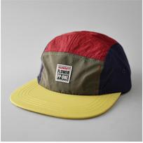 Five-Panel Colorblock Quick-Dry Flat-Brim PVC Baseball Cap Unisex Fashionable Trendy Youthful Lively Casual All-Match 56-58 cm gray