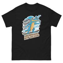 Snowboard New Orleans Alligator USA Snowboarding Animal T-Shirt S