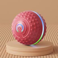 Simple Intelligent Interaction Smart Cat Ball Indoor Outdoor Pet Toy Gravity Features Fun Movement Playing ABS (Red,S) raudona