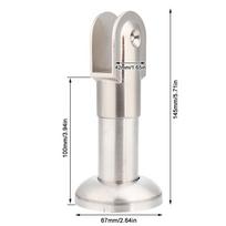 Stainless Steel Partition Hardware Adjustable Partition Bracket Support Foot  Urinal Partition
