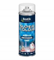 Bostik Super Color Acrylic Fast Spray Lakier Akrylowy Bezbarwny 400 Ml
