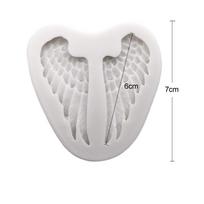 Angel Wings Silicone Mold Sugarcraft Cookie Cupcake Chocolate Baking Mold Fondant Cake Decorating Tools white