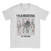 Men T-Shirts Talking Heads Inspired Tour Tee Novelty 100% Cotton Tee Shirt Short Sleeve T Shirt Crewneck Clothes Gift Idea XXXXXL bordinė