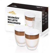 Taurės, stiklinės, puodeliai  ETA  Latte Macchiato Glasses  ETA418193020  For coffee  2 pc(s)