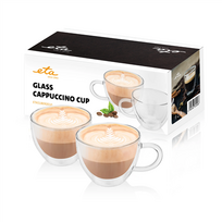 Taurės, stiklinės, puodeliai  ETA  Cappuccino glasses  ETA518092010  For coffee  2 pc(s)  Dishw