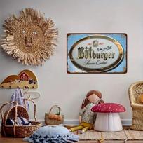 BeerBarProDecor Bit-Burger Vintage Tin Sign | Retro Metal Decor | Garage, Club & Bedroom Wall Art | Durable Tin Craft with 20x30cm（7.8x11.8inch）