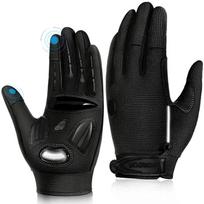 MOREOK Bicycle Gloves Gel Shockproof MTB Road Bike Gloves Breathable Durable Bicycle Gloves Non-slip Biking Glove for Men and Women S