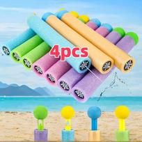 Mini Summer Beach Water Gun 4/8pcs High Pressure Pull-Back Blaster for Kids Outdoor Fun and Party Games Random Colors
