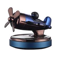 Solar Air Freshener Car High-grade Metal Gift Solar Car Perfume Helicopter Shape Decoration Gifts For Men Women mėlyna