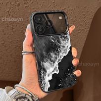 Pakrantės kraštovaizdis Telefono dėklas dėklas iPhone17 16 15 14 13 12 11 Pro/ Max/Plus smūgiams atsparus galinis dangtelis nuo pirštų antspaudų iPhone 17