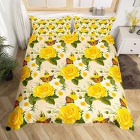 Botaninis Lelijų Švelnus Antklodės Užvalkalas Viengulis Dvigubas Pilnas Karališkas Prašmatnus Gėlėtas Šiltas Antklodės Užvalkalas Boho Gėlių Lovos Patalynės Komplektas Vandens Spalvos Žiedlapiai Lovos Patalynės Komplektas 120*200cm Single