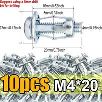 Petal Rivet Locking Bolt Plate Wall Fastener Petal Screw Anchor Jack Nut Curtain Expansion Clamp with Screw Petal Expansion Plug