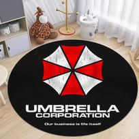 Resident Evil Printed Circle Rugs for Bedroom Bedside Floor Mat American Drama Living Room Round Carpet Sofa Coffee Table Decor 60cm