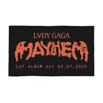 Lady Gaga Mayhem Album Soft Face Towel Quick Dry Pool Bath Cotton Towels Absorbent W30*H60(CM)