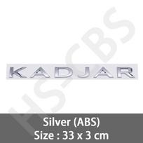 3D ABS KADJAR Raidžių Žodžio Emblema Ženklelis Lipdukas Galinės Bagažinės Lipdukas Automobilio Kėbulo Galinio Dangčio Logotipas Automobilio Stiliaus Aksesuarai sidabras
