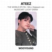 ATEEZ THE WORLD EP.FIN : WILL Digipack ver. MUSICART LUCKY DRAW Official Photocard WOOYOUNG