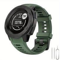 Išmanusis laikrodis Silikoninis dirželis Garmin Instinct,  Žalioji armija